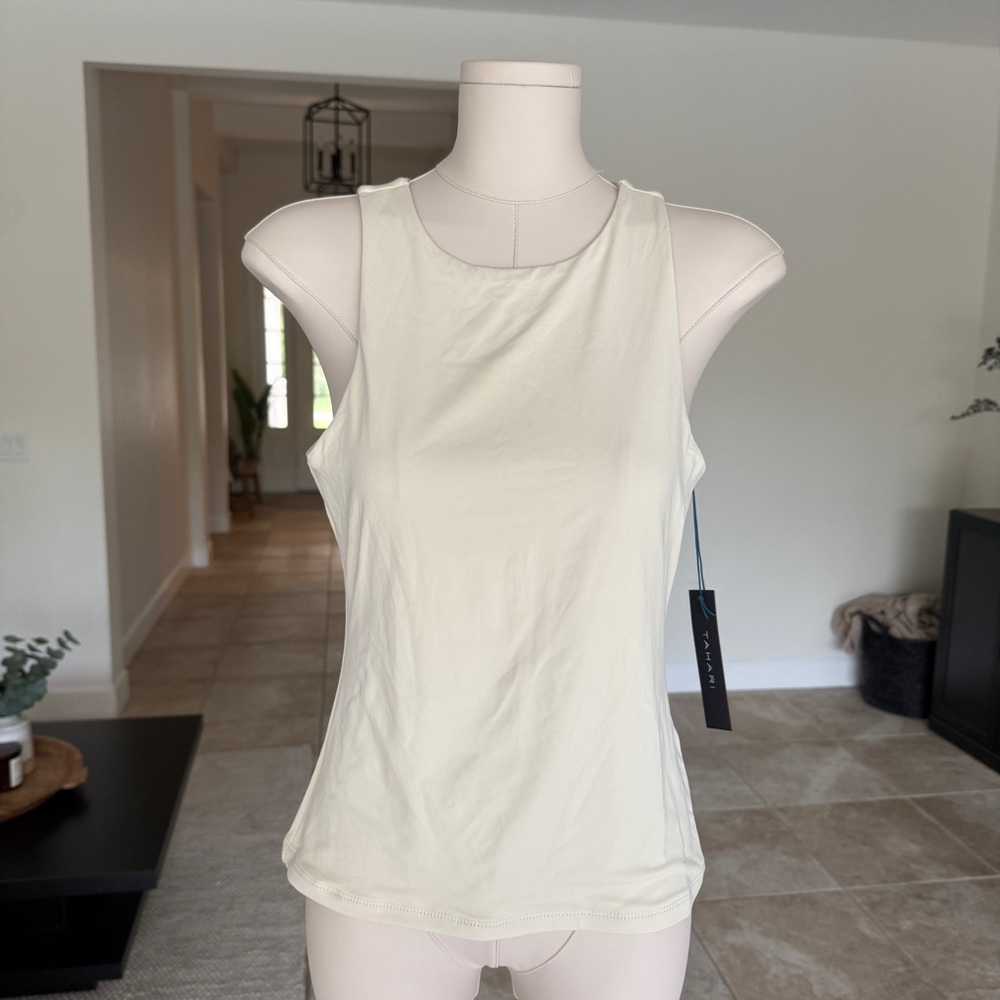 Tahari ~ Sculpt Tank Top - Cream (XS)